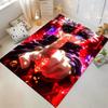 Atemberteppich mit Anime-Charakter, leuchtende Farben. Geeignet als rutschfeste Spielmatte für Sofas im Wohn- und Schlafzimmer.