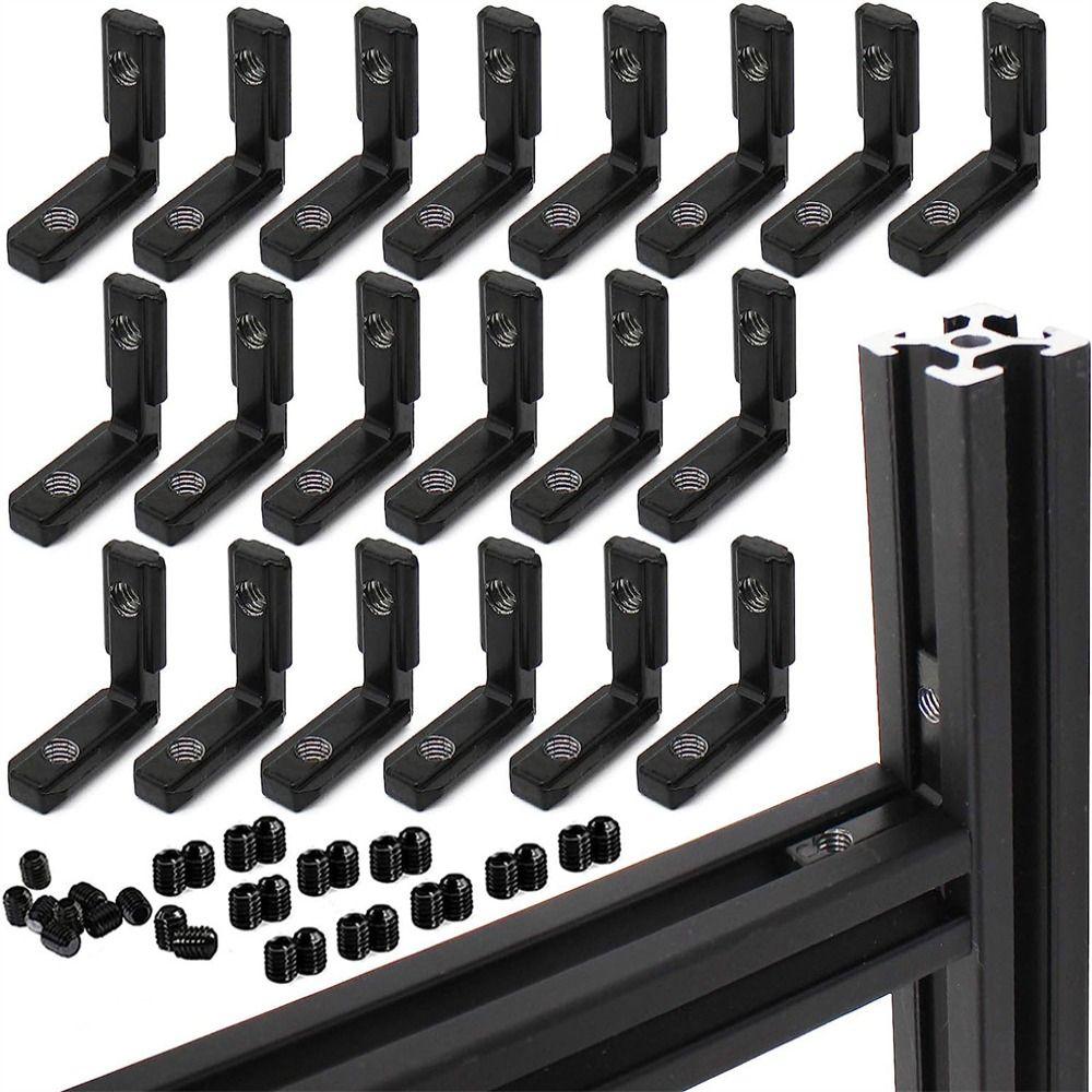 

20 шт. серии 2020 Внутренний внутренний Г-образный соединительный кронштейн 20x20 серии алюминиевый профиль