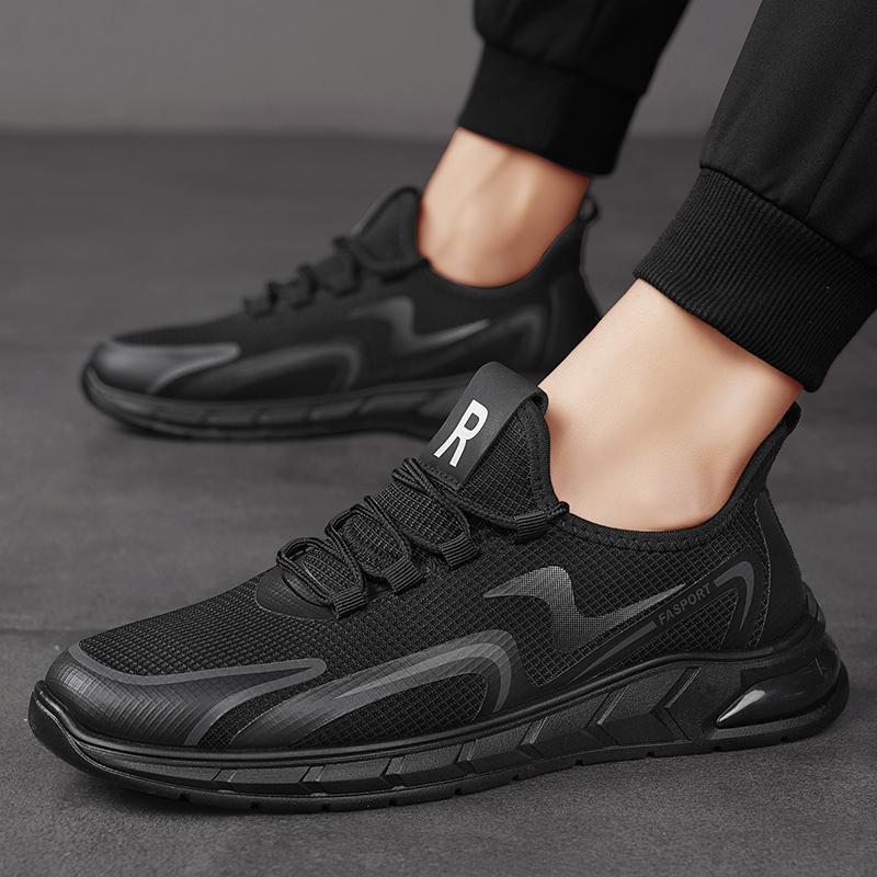 Men Casual Sneakers Trendy Loafers Running Shoes Breathable Mesh Footwear Lightweight Vulcanized Shoes Male Zaparillas