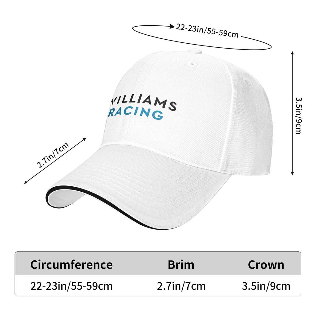 Williams Racing F Full Team1 Casual Baseball Cap Outdoor Sports Hip Hop Hats Summer Dropshipping Women Men y2k Cute Snapback Cap