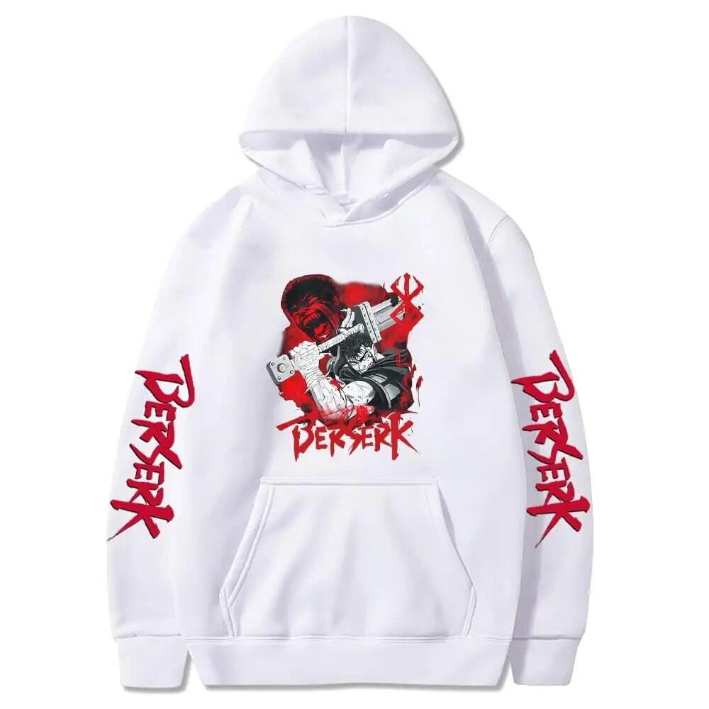 Berserk Anime Clothes Guts Printed Hooded Men Women High Quality Hoodies Four Seasons Long Sleeve Sweatshirt Hip Hop Streetwear