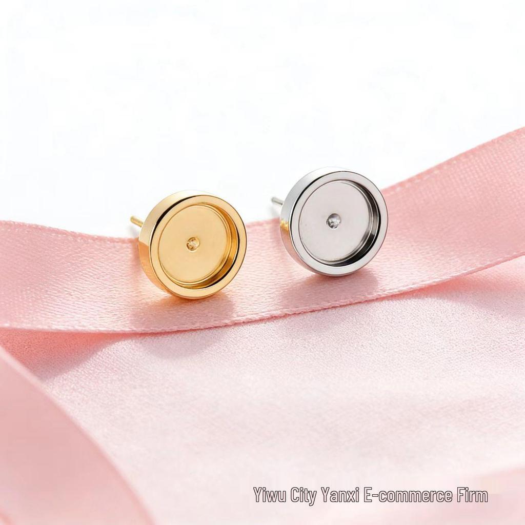 Stainless Steel Earring Post Holder for DIY Jewelry (Inner Diameters: 6/8/10/12mm)