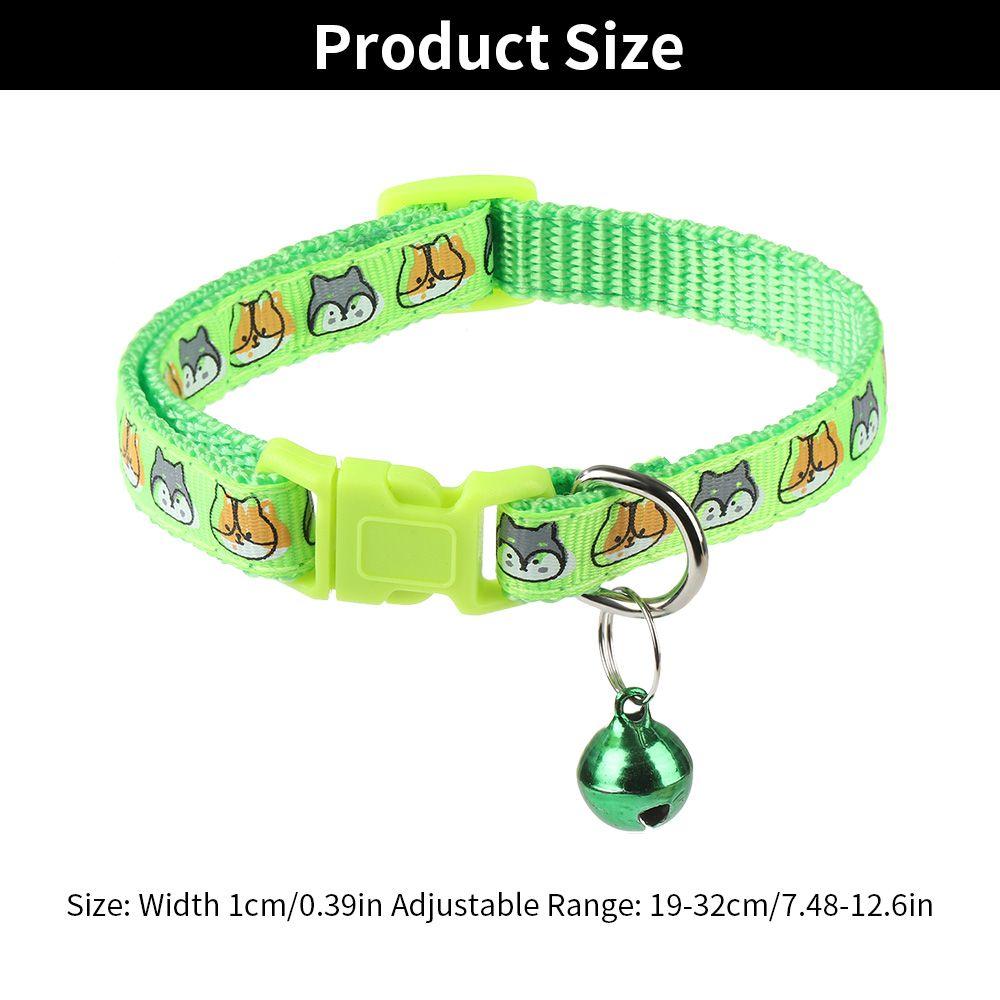 Cute Neck Strap With Bell Breakaway Cat Collar Quick Release Kitten Safety
