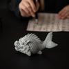 Blue Sand Stone Fish Dragon Decoration Gift Simple Living Room Household Creative Landscape Table Decoration Dragon Fish Tea Pet