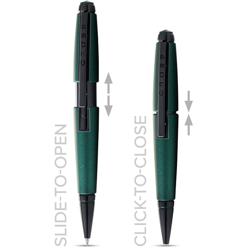 Cross Edge Matte Green Lacquer Gel Rollerball Pen
