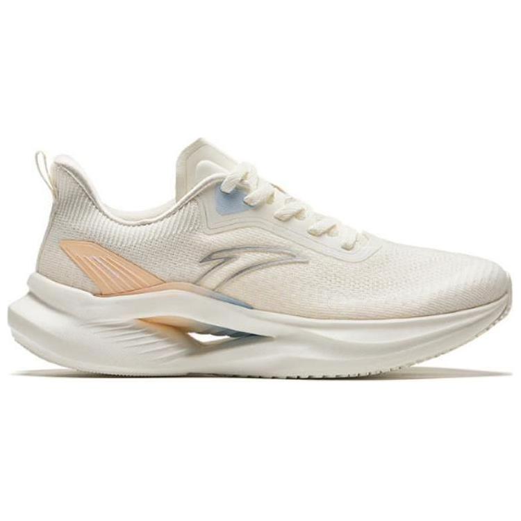 Anta Durable Shock Absorbing Low Top Running Shoes Women Sneaker Pink White 122425536-1