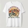 I Like Motorcycles and Dogs and Maybe 3 People T-Shirt Funny Biker Dog Tee S-5XL