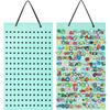 Shoes Charms Display Shoe Charms Organizer With 180 Holes Badge Storage Hanging Holder Shoe Decor Storage Bag Jewelry Display