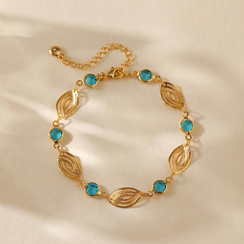 Stainless Steel Y2K Colorful Zircon Crystal Bracelet for Women Luxury Elegent 18K Gold Color Chain Dazzling Handmade Jewelry Acc
