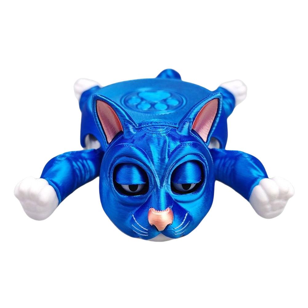 Creative 3D Printed Cat Coasters Funny Panicked Cat Cup Pad Cup Holder Office Desktop Home Decoration Ornament