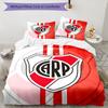 3pcs Football Team (31) Design Cover Set - HD Printed Bedding with 1 Cover and 2 Pillowcases - Perfect for Home and Dorm Decor