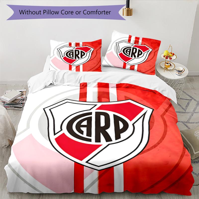 3pcs Football Team (31) Design Cover Set - HD Printed Bedding with 1 Cover and 2 Pillowcases - Perfect for Home and Dorm Decor