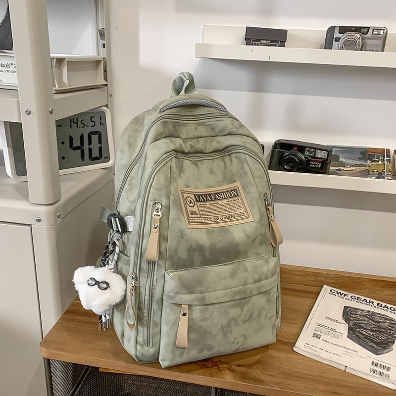 Minimalist Student Backpack With Nylon Material And Comfortable Arc Straps For High School And College Use