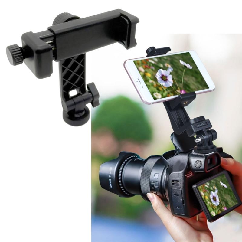Plastic Phone Clip with Cold Shoe Adapter Durability for Secure Attachment of Photography Accessories Outdoor Use