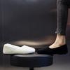 Real Wool Women's Shoes Autumn and Winter Pedal Mao Mao Shoes Warm Low-top Flat Single Shoes Women's White Shoes