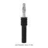 10PCS J.20025 Banana Plug Connector 4mm Male to 2mm Female Multimeter Banana Connector Adapter for Industry