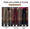 Ankela Women's Wide Leg Red Work Pants - Multi-Pocket, Straight Leg Casual Sports Pants for Autumn/Winter 2026.