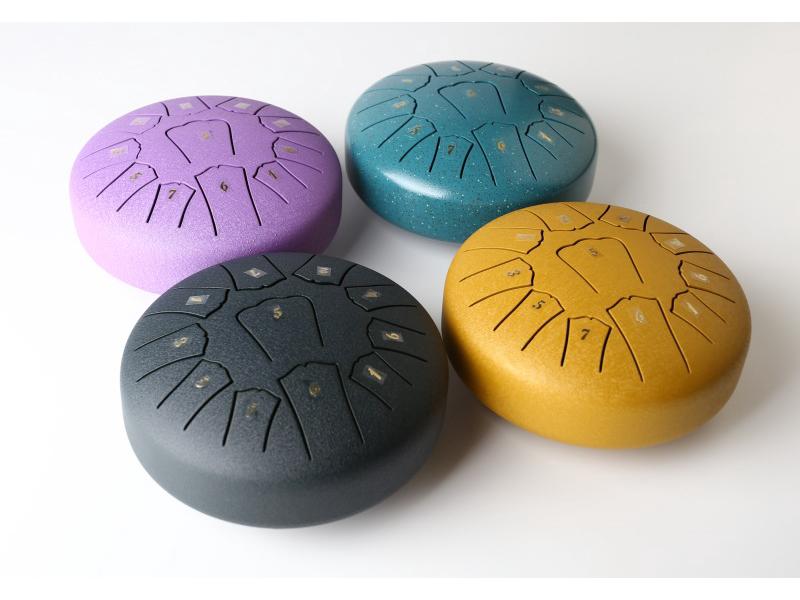 6-Inch 11-Note Steel Tongue Drum - Ethereal Drum for Beginners, Percussion Instrument & Children's Educational Toy