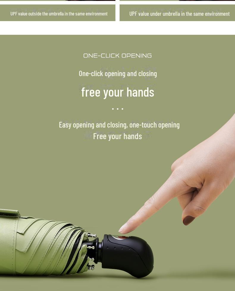 2022 New 8-Rib Sun Umbrella - 50% Off Creative Auto Open UV Protection Parasol for Women