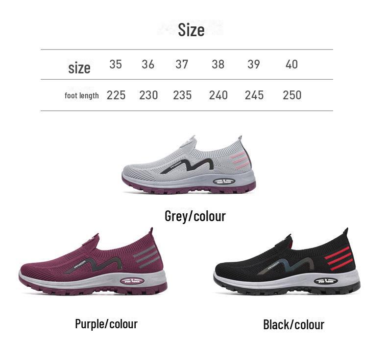 2024 Women's Spring Breathable Slip-On Casual Soft-Soled Shoes