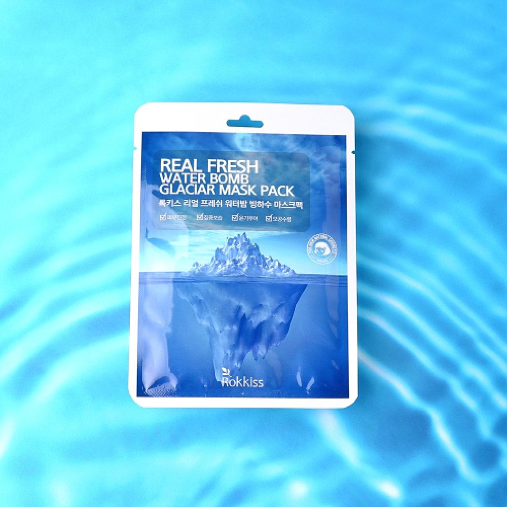Rokkiss Real Fresh Glacier Water Mask Pack 50 Pack 1