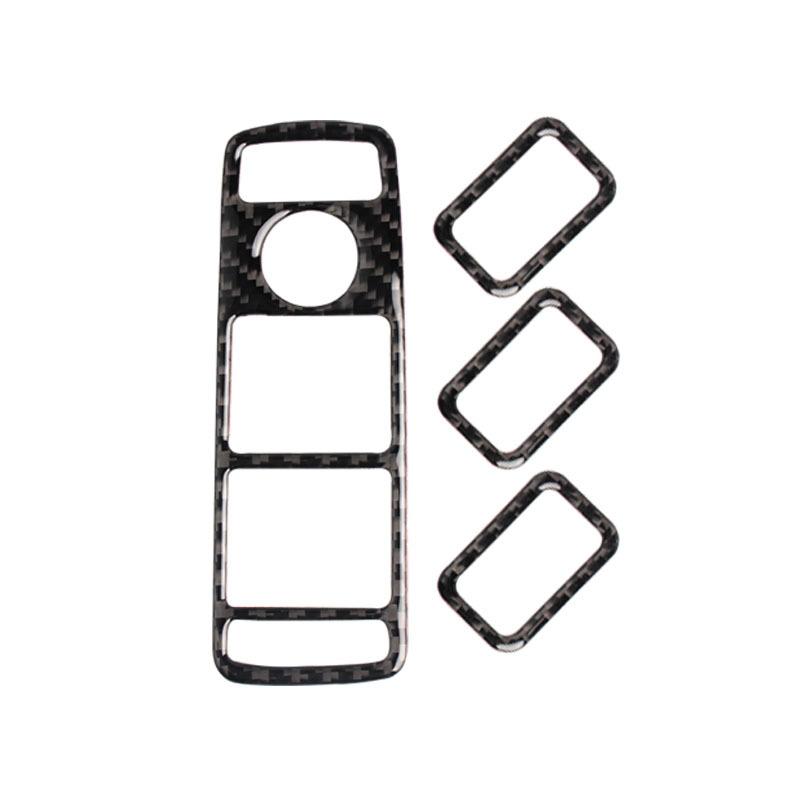 Suitable for Tesla Tesla model X carbon fiber window lifting panel accessories modified car decoration stickers