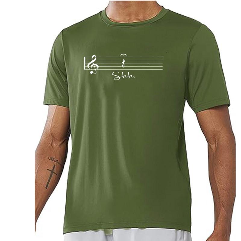 Music Notes Unisex T Shirts Funny Graphic Tops Streetwear Short Sleeve Tees Oversized Harajuku Music Lover Tshirt Unisexs Clothing