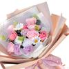Exquisite Soap Blossom Arrangement, Fragrant Faux Rose Bouquet for Special Occasions