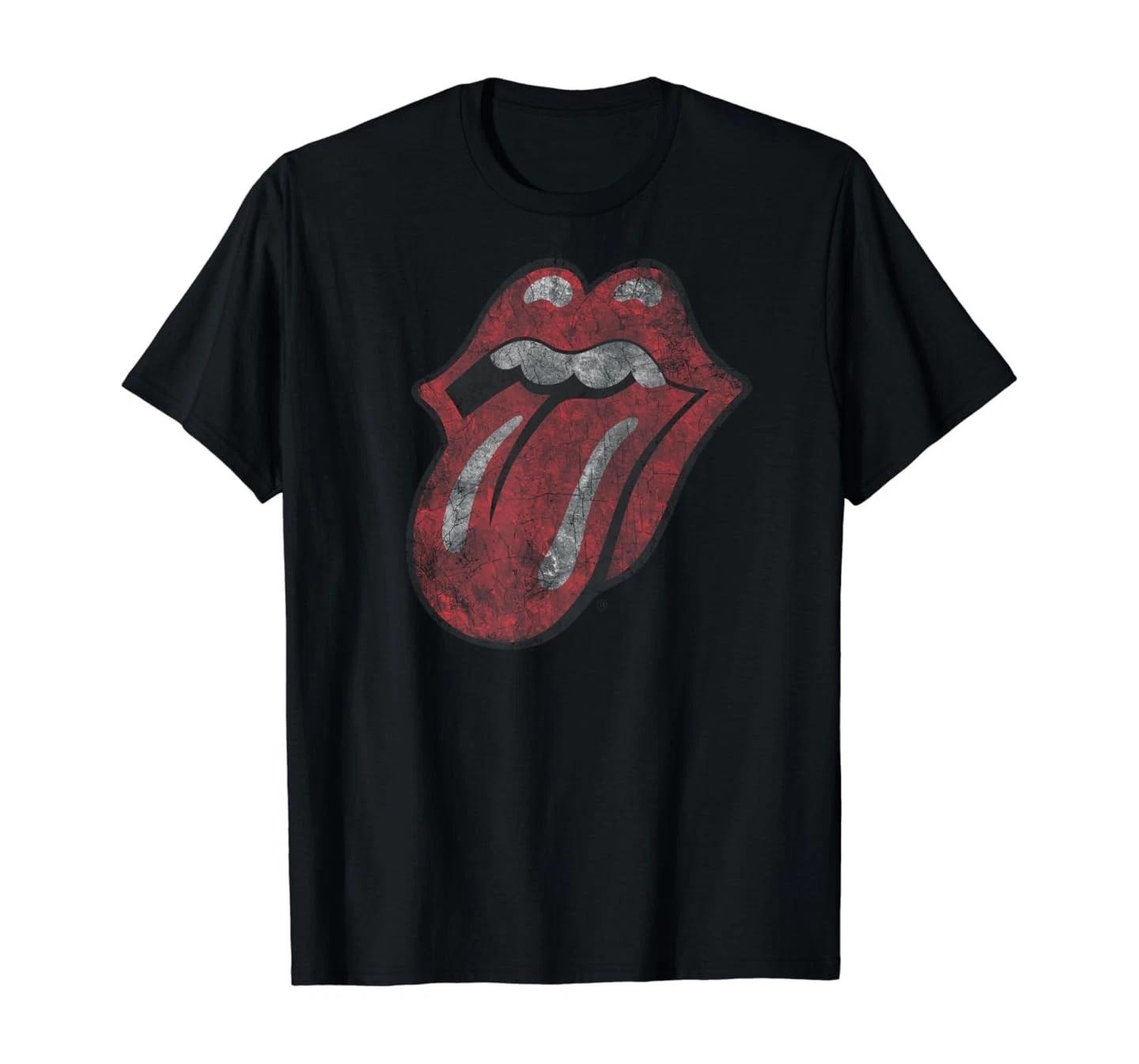 

Mens The Rolling Stones Distressed Tongue T-Shirt 2XL