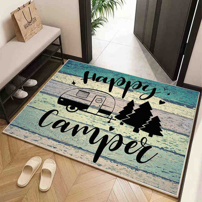 Mata podłogowa do domu w stylu amerykańskim Mata wejściowa do zdrapywania błota i brudu Odporna na zabrudzenia Mata podłogowa z kryształowego aksamitu Do użytku domowego Łatwa w pielęgnacji mata podłogowa