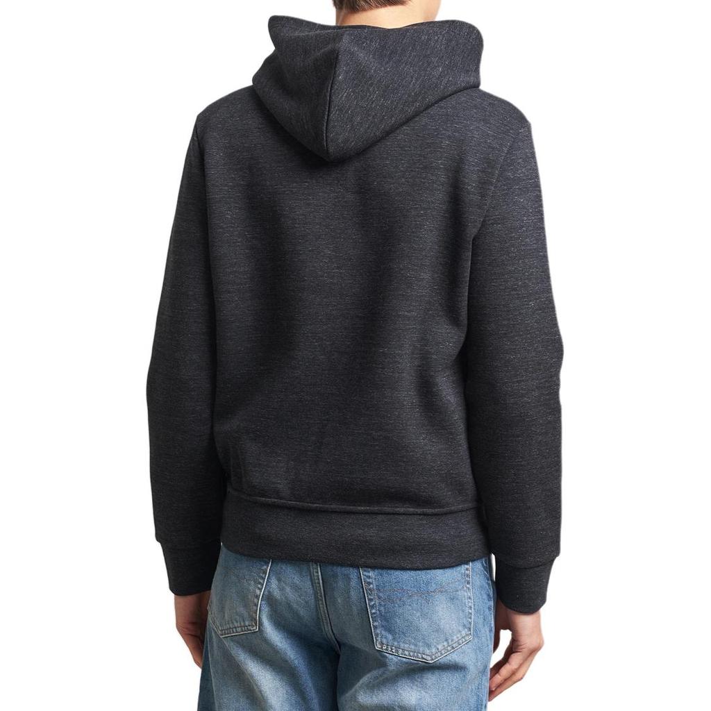 Pánská bunda s kapucí a zipem s dlouhým rukávem Polo Ralph Lauren s logem černá 710881517-052
