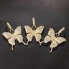 Punk Hip Hop Style Necklace Female Heavy Industry Full Diamond Big Butterfly Pendant Necklace Jewelry