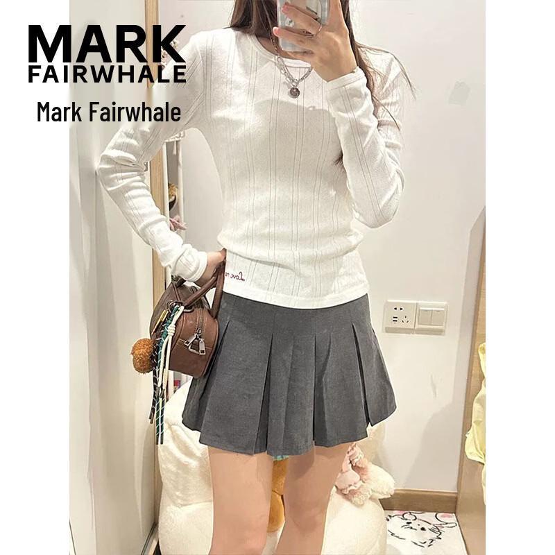 Mark Fairwhale Women's Slim Fit Crew Neck Long Sleeve T-Shirt