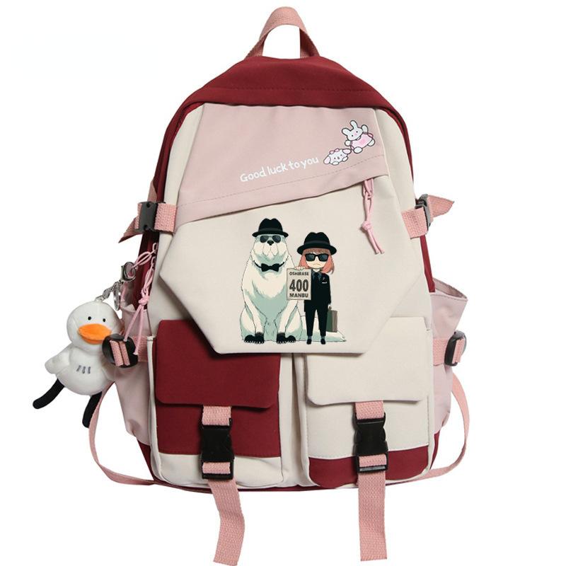 Backpack, Spy Play House, Large-Capacity Youth Schoolbag Outdoor Travel Bag Around Animation
