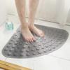 Fan-Shaped Anti-Slip Bathroom Massage Mat
