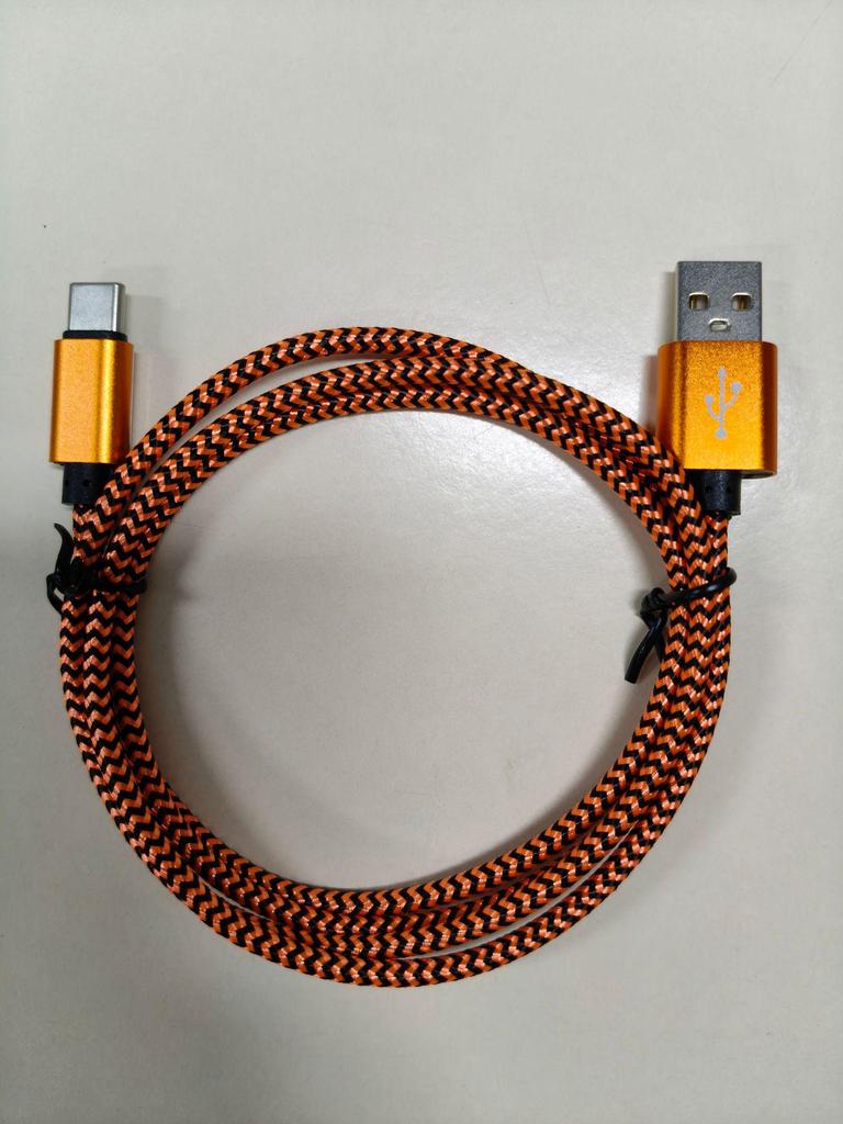 123m Braided Snake Pattern Fast Charging Type-C Cable for Android & Huawei USB Devices