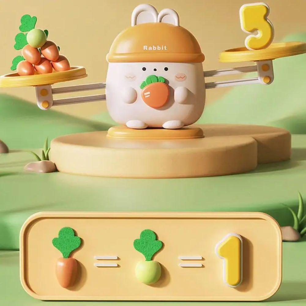 Interactive Games Carrot Harvest Toy Teaching Material Rabbit Balance Math Toy  Developmental