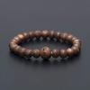 Buddhist Altar Shop Takita Shoten Special Selection Prayer Beads Bracelet with Heart Sutra Carving, Sandalwood, 8mm Beads (2 Shaku Beads) Prayer Bea
