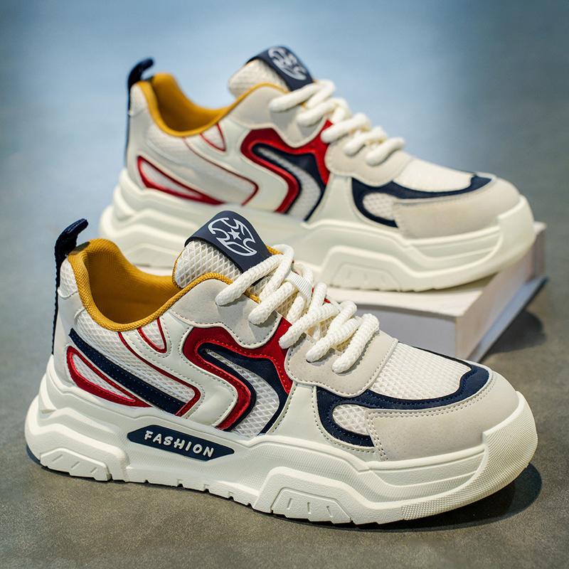 Men 's Casual Four Seasons Fashion Skateboarding Students Comfortable Sneakers Boys Trending Soft Sole Breathable Shoes