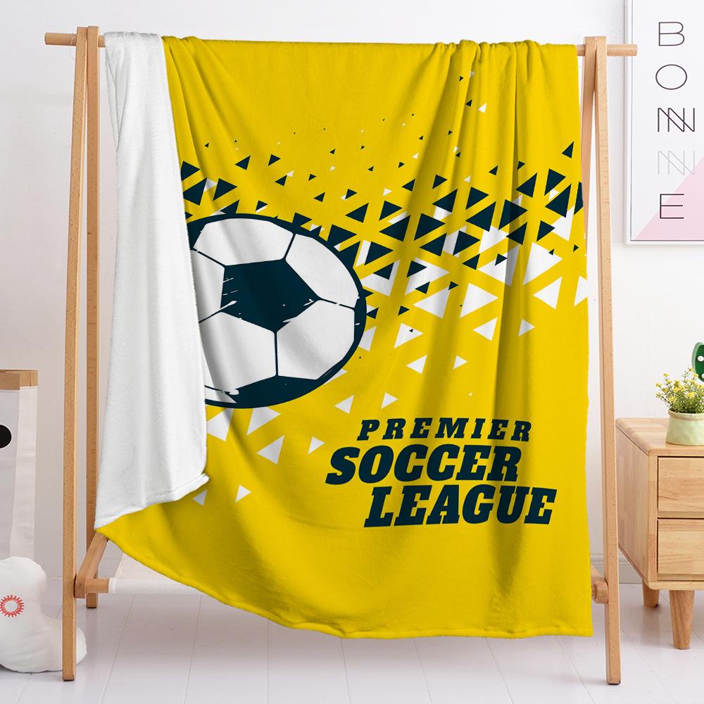 Ebay Blankets Sports Football Flannel Blankets European And American Sizes 120X90cm