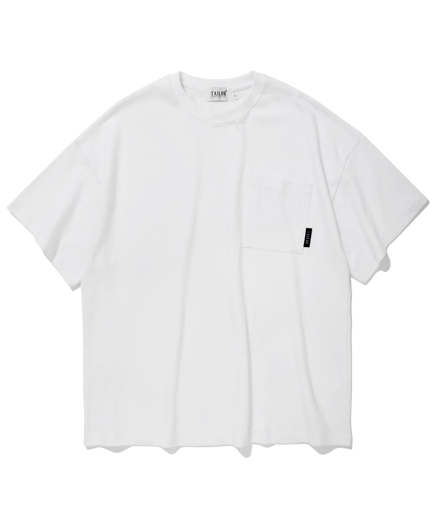 Taylor Studio Minimalist Pocket Point T-Shirt (White) 1