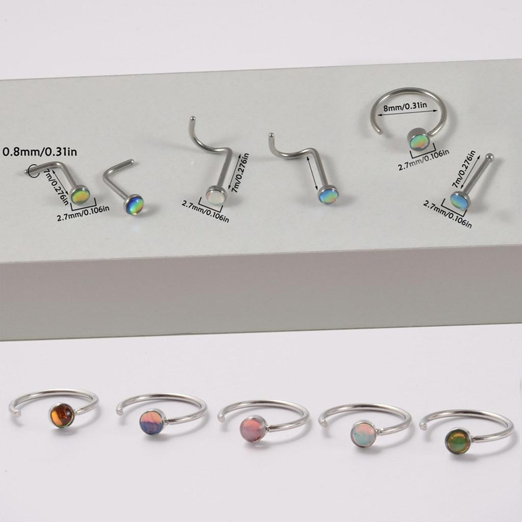 Nose Piercing Jewelry Nose Studs Set Alloy Nose Decorations Nose Piercings Alloy Texture Suitable for Comfortable Wear