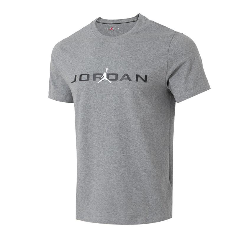 Jordan Air SS25 Fashion Casual Comfortable Breathable Short Sleeve T-Shirt Men Tops Gray IB7354-091