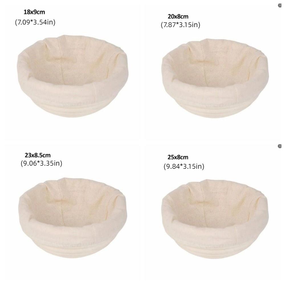 with Liner Woven Fermentation Basket Round Dough Fermentation Basket Bread Proofing Basket  Shaping