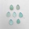 Natural Aqua Chalcedony Pear Cabochon Loose Gemstone Lot 7 Pcs 6*8-6*9 MM 9 CT For Jewelry Making