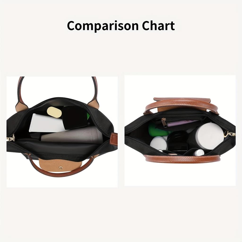 HooFun Felt Handbag Organizer Insert Tote Bag Liner Purse Organizer For Makeup Travel Portable Internal Storage Bag Accessory