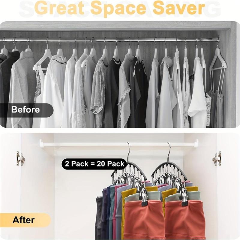 Stainless Steel Hanger Drying Socks Hanger With Clips Household Hanging Clothes Balcony Windproof Rack With Clamp Household Space Saving
