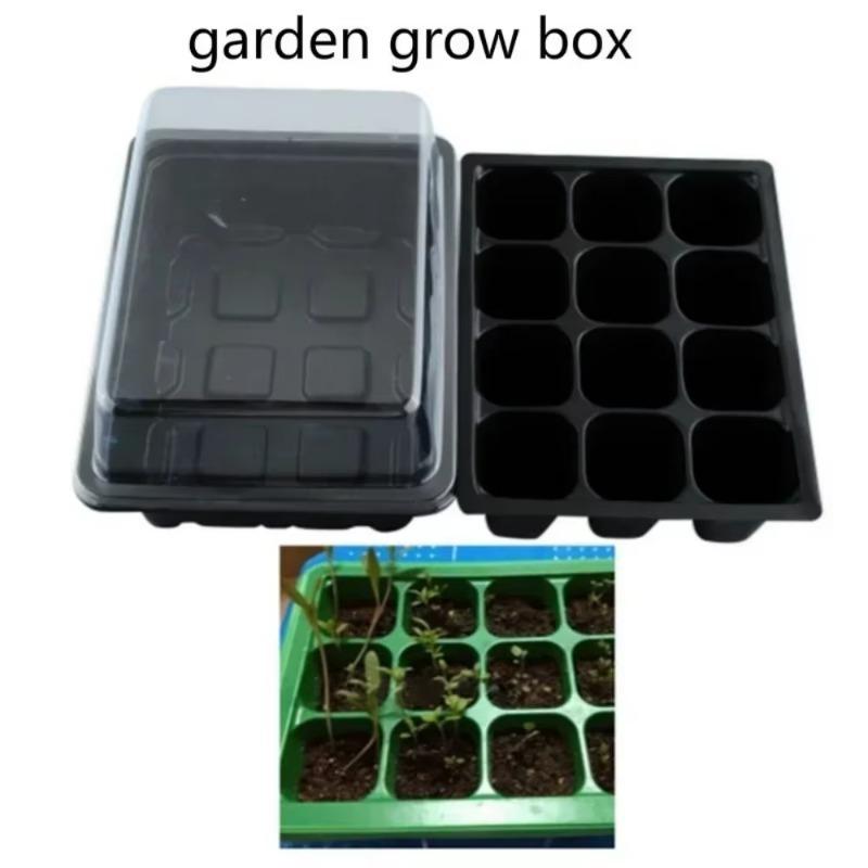 12Holes Seedling Trays Seed Starter Tray Plastic Nursery Pots With Breathable Hole Planting Seed Growing Starting Seedling Tray