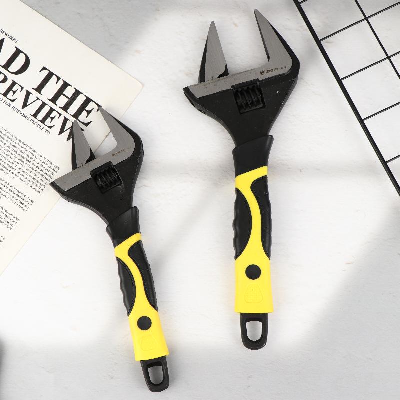 Adjustable Wrench Set 6/8/10/12 Inch Multifunctional Spanners High Hardness Anti Slip Handle Universal Home Hand Tools