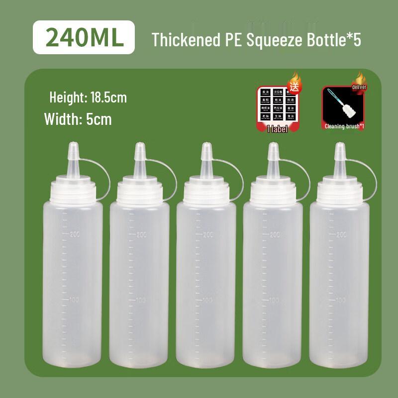 ZISIZ Commercial Sauce Squeeze Bottle